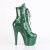 Pleaser ADORE-1020GP Stivaletti Con Plateau Vernice Glitter Verde