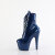 Pleaser ADORE-1020GP Stivaletti Con Plateau Vernice Glitter Blu