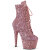 Pleaser ADORE-1020GWR Stivaletti Con Plateau Glitter Pink
