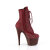 Pleaser ADORE-1020RM Stivaletti Con Plateau Similpelle Strass Rete Borgogna