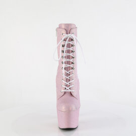 Pleaser ADORE-1020SDG Stivaletti Con Plateau Glitter Rosa
