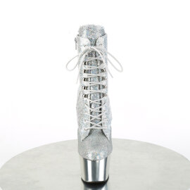 Pleaser ADORE-1020SQ-02 Stivaletti Con Plateau Cromato...