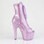 Pleaser ADORE-1021GP Stivaletti Con Plateau Vernice Glitter Helles Viola