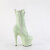 Pleaser ADORE-1040GR Stivaletti Con Plateau Glitter Strass Verde