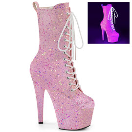 Pleaser ADORE-1040IG Stivaletti Con Plateau Glitter Neon...