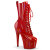 Pleaser ADORE-1040WR-HG Stivaletti Con Plateau Vernice Holo Rosso