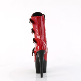 Pleaser ADORE-1046TT Stivaletti Con Plateau Vernice Holo Rosso