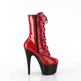 Pleaser ADORE-1046TT Stivaletti Con Plateau Vernice Holo Rosso