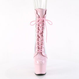 Pleaser ADORE-1047 Stivaletti Con Plateau Vernice Holo Rosa