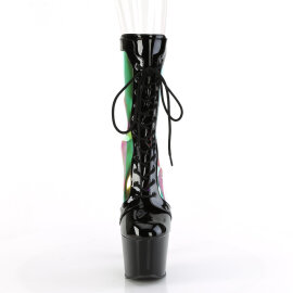 Pleaser ADORE-1047 Stivaletti Con Plateau Vernice Holo Nero