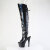 Pleaser ADORE-3019HWR Stivali Sopra Il Ginocchio Con Plateau Holo Nero