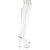 Pleaser ADORE-3019HWR Stivali Sopra Il Ginocchio Con Plateau Holo Bianco