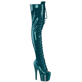 Pleaser ADORE-3020GP Stivali Sopra Il Ginocchio Con...