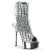 Pleaser DELIGHT-1018HG Stivaletti - Argento Ologramma/Argento Cromato EU-36 / US-6