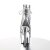 Pleaser DELIGHT-1018HG Stivaletti - Argento Ologramma/Argento Cromato EU-36 / US-6