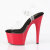 Pleaser ADORE-708 Sandali Con Plateau Trasparente Rosso