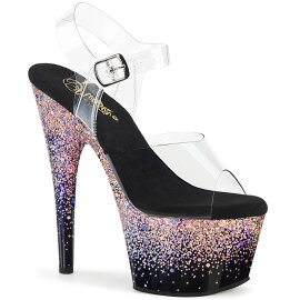 Pleaser ADORE-708SS Sandali Con Plateau Trasparente...
