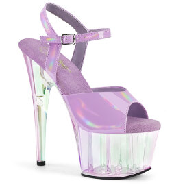 Pleaser ADORE-709HT Sandali Con Plateau Holo Fumo Viola