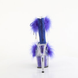 Pleaser ADORE-724F Sandali Con Plateau Trasparente Blu