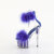 Pleaser ADORE-724F Sandali Con Plateau Trasparente Blu