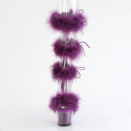 Pleaser ADORE-728F Sandali Con Plateau Trasparente Viola