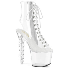 Pleaser BLISS-1016C Stivaletti Con Plateau Trasparente