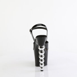 Pleaser BLISS-709 Sandali Con Plateau Trasparente Nero