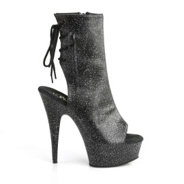 Pleaser DELIGHT-1018MMG Stivaletti - Similpelle Nero/Nero Opaco EU-41 / US-11