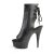 Pleaser DELIGHT-1018MMG Stivaletti - Similpelle Nero/Nero Opaco EU-39 / US-9