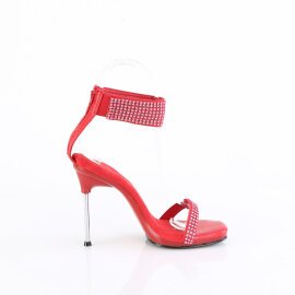 Fabulicious CHIC-40 Sandali Similpelle Strass Rosso