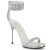 Fabulicious CHIC-40 Sandali Tessuto Strass Argento