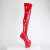 Pleaser CRAZE-3000 Stivali Sopra Il Ginocchio Con Plateau Vernice Rosso