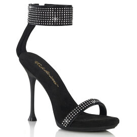 Fabulicious CUPID-440 Sandali Similpelle Strass Nero
