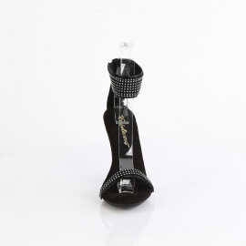 Fabulicious CUPID-440 Sandali Similpelle Strass Nero