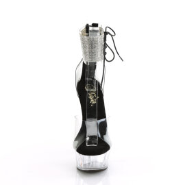Pleaser DELIGHT-624RS Sandali Con Plateau Trasparente...