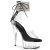 Pleaser DELIGHT-624RS Sandali Con Plateau Trasparente Strass Nero