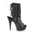 Pleaser DELIGHT-1018RSF Stivaletti Similpelle Nero/Nero Opaco EU-35 / US-5