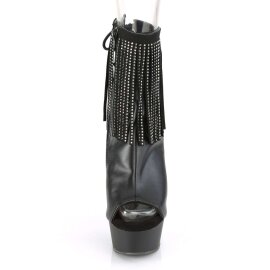 Pleaser DELIGHT-1018RSF Stivaletti Similpelle Nero/Nero...