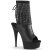 Pleaser DELIGHT-1018RSF Stivaletti Similpelle Nero/Nero Opaco EU-37 / US-7