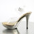 Fabulicious ELEGANT-408 Sandali Con Plateau Cromato Trasparente Gold