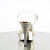 Fabulicious ELEGANT-408 Sandali Con Plateau Cromato Trasparente Gold