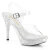 Fabulicious ELEGANT-408 Sandali Con Plateau Trasparente Strass Trasparente