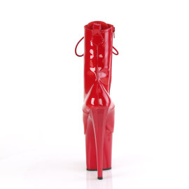 Pleaser ENCHANT-1040 Stivaletti Con Plateau Vernice Rosso