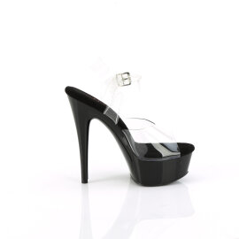 Pleaser EXCITE-608 Sandali Con Plateau Trasparente