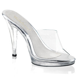 Fabulicious FLAIR-401 Mules Trasparente