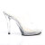 Fabulicious FLAIR-402 Mules Trasparente
