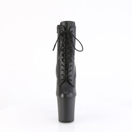 Pleaser FLAMINGO-1020 Stivaletti Con Plateau Pelle Nero