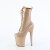 Pleaser FLAMINGO-1040GP Stivaletti Con Plateau Vernice Glitter Oro
