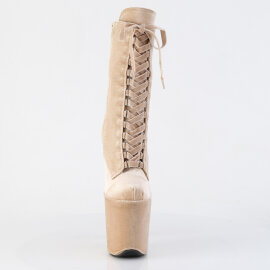 Pleaser FLAMINGO-1045VEL Stivaletti Con Plateau Velluto...