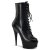 Pleaser DELIGHT-1020 Stivaletti - Similpelle Nero/Nero EU-35 / US-5